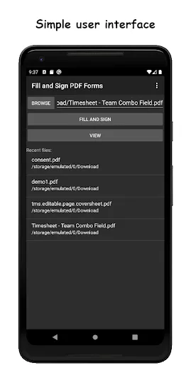 Fill and Sign PDF Forms Screenshots
