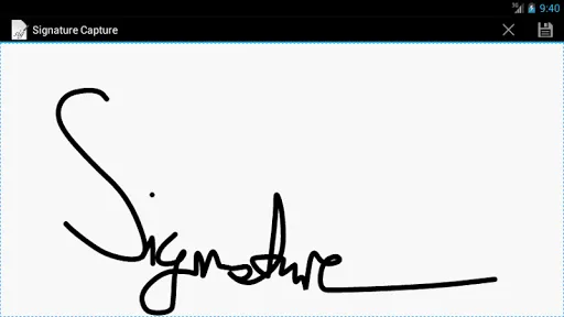 Signature Capture應用截圖