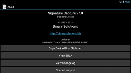 Signature Capture應用截圖