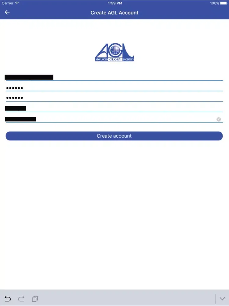Capturas de tela do AGL Contacts iPad 