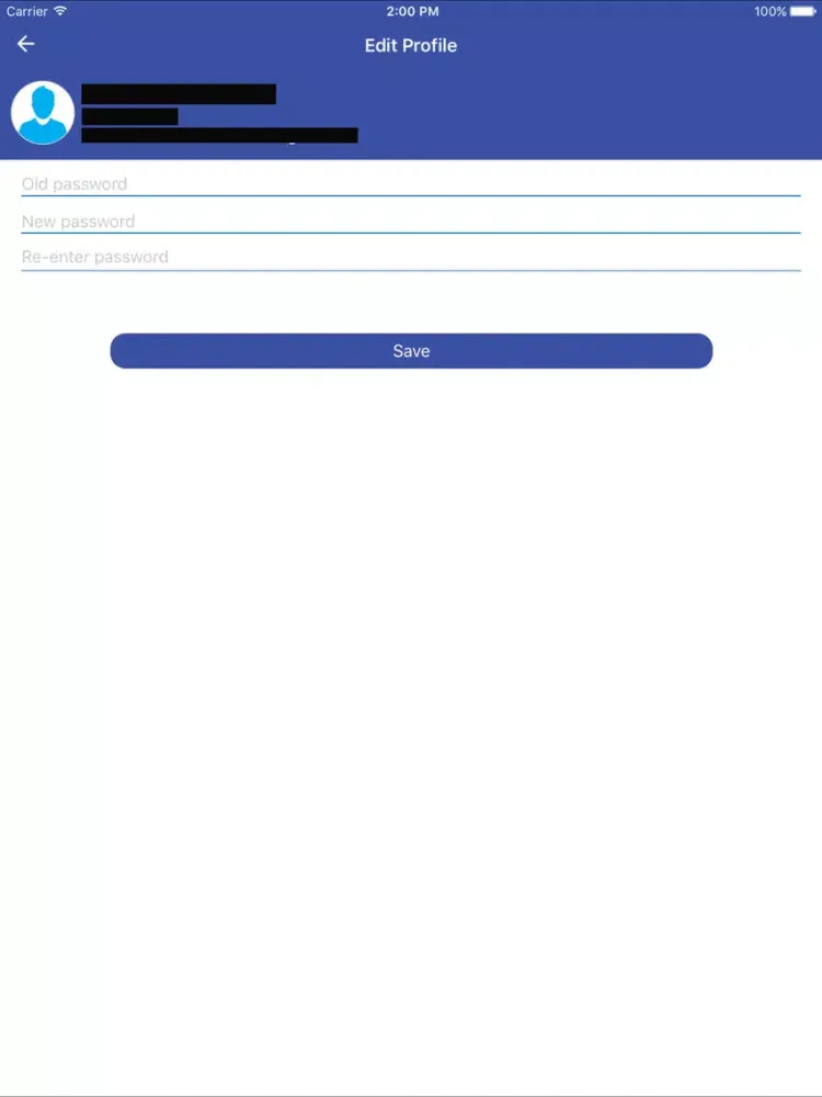 Capturas de tela do AGL Contacts iPad 