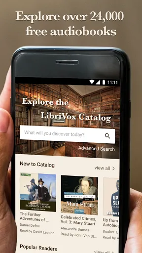 ภาพหน้าจอของ LibriVox Audio Books Supporter
