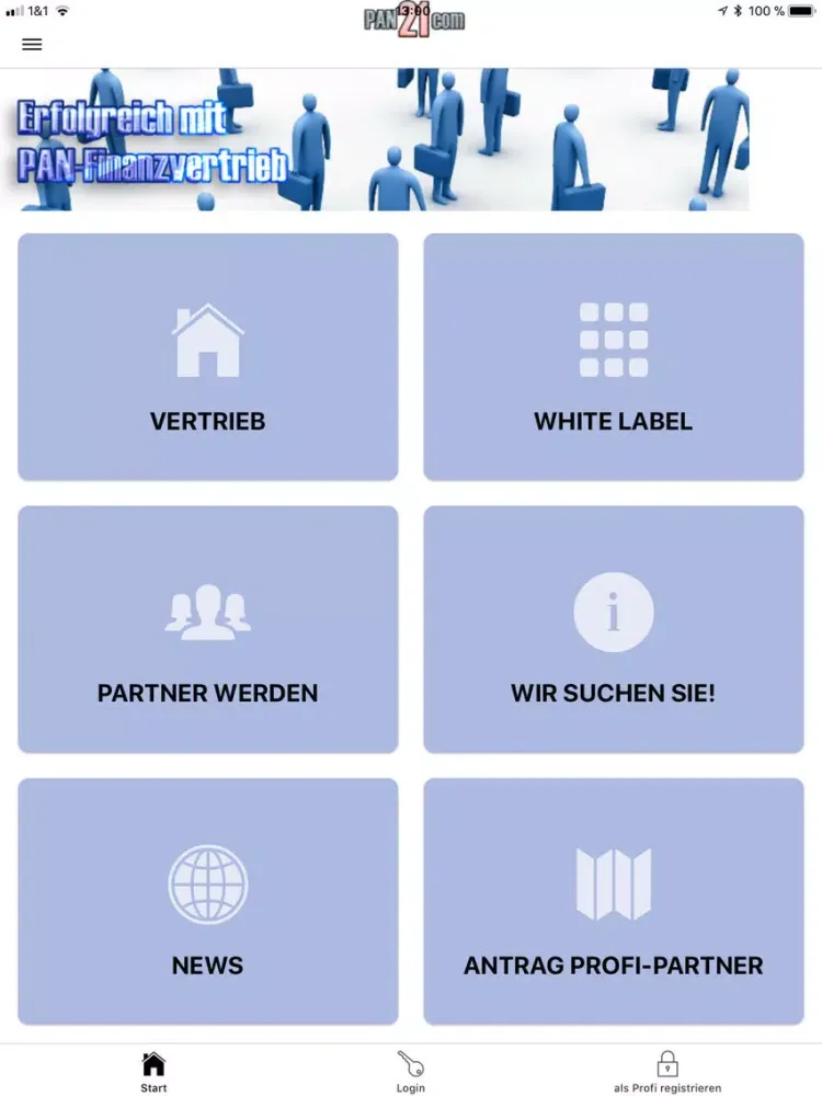 PAN-Finanzvertrieb von PAN21 iPad 應用截圖