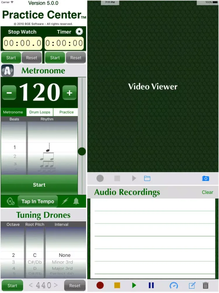Practice Center™ iPad  Ekran Görüntüleri
