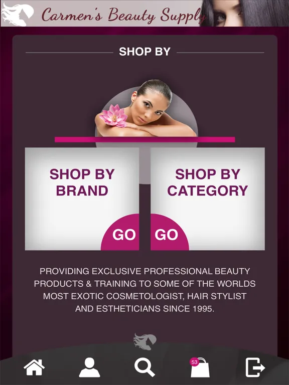 ภาพหน้าจอของ Carmen's Beauty Supply iPad 