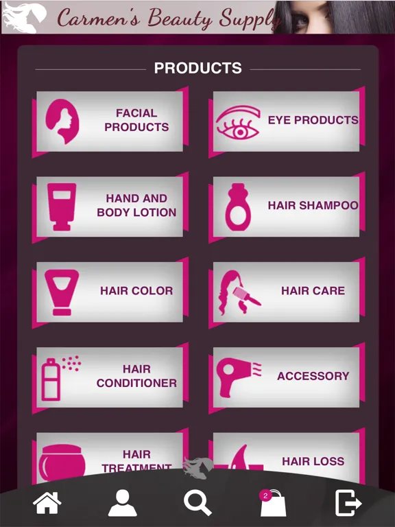 ภาพหน้าจอของ Carmen's Beauty Supply iPad 