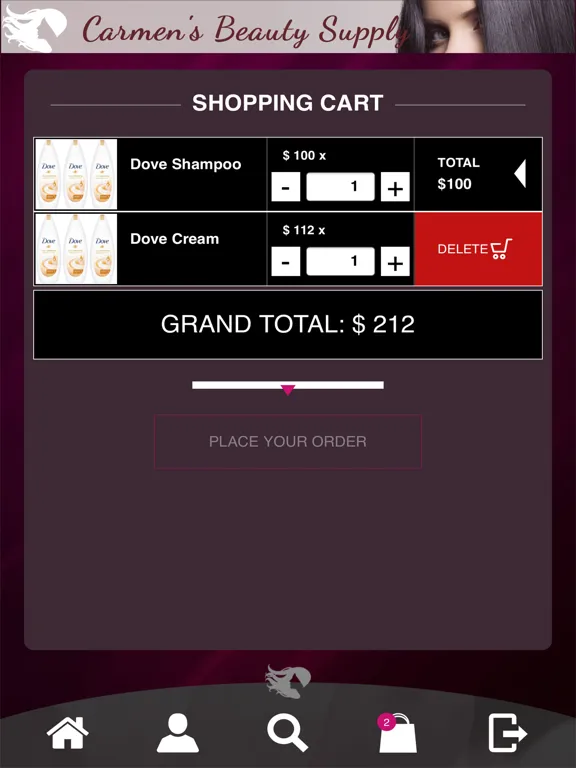 ภาพหน้าจอของ Carmen's Beauty Supply iPad 
