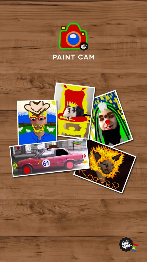 FingerPaint Cam - playing together creatively with FoldApps應用截圖