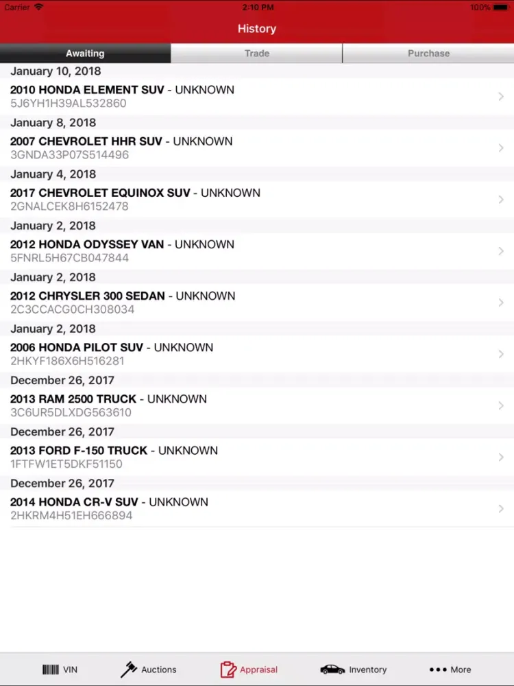 FirstLook Mobile Appraiser iPad  Screenshots