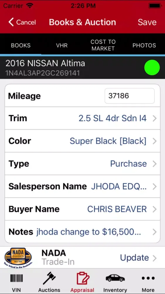 FirstLook Mobile Appraiser Screenshots