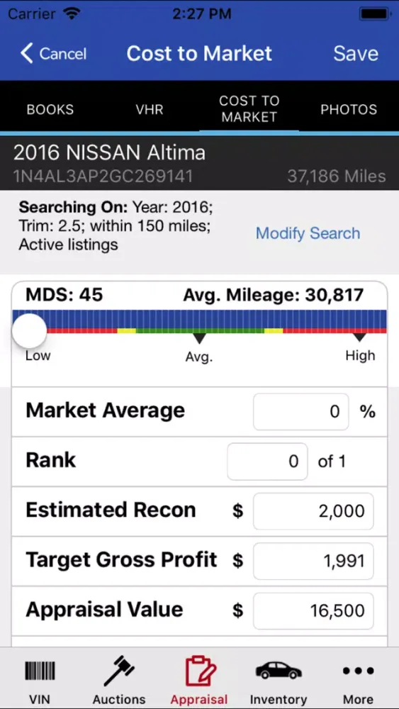 FirstLook Mobile Appraiser Screenshots