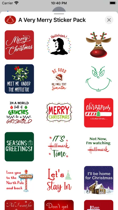Capturas de pantalla de A Very Merry Sticker Pack