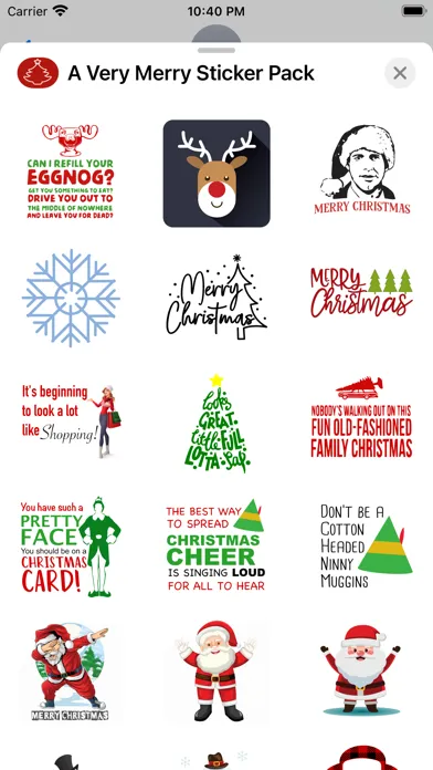 Capturas de pantalla de A Very Merry Sticker Pack