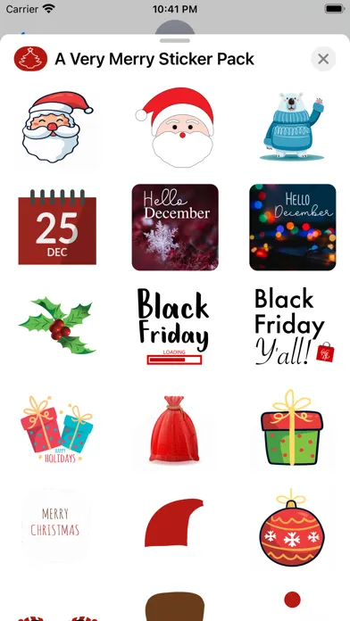 Capturas de pantalla de A Very Merry Sticker Pack