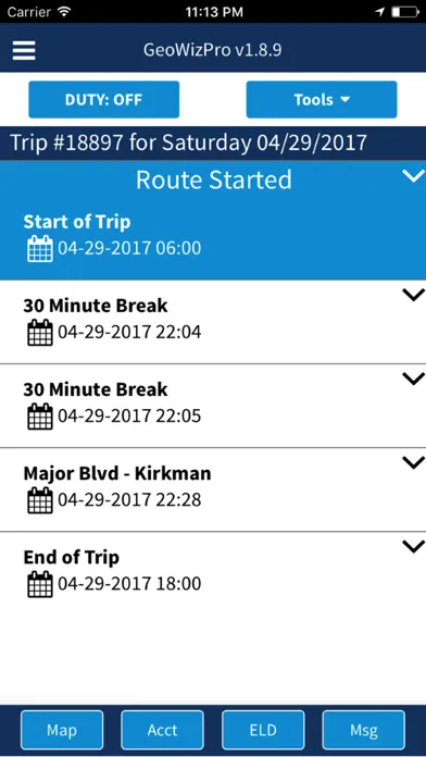 RoadReady Pro Fleet ELD/AOBRD سکرین شاٹس