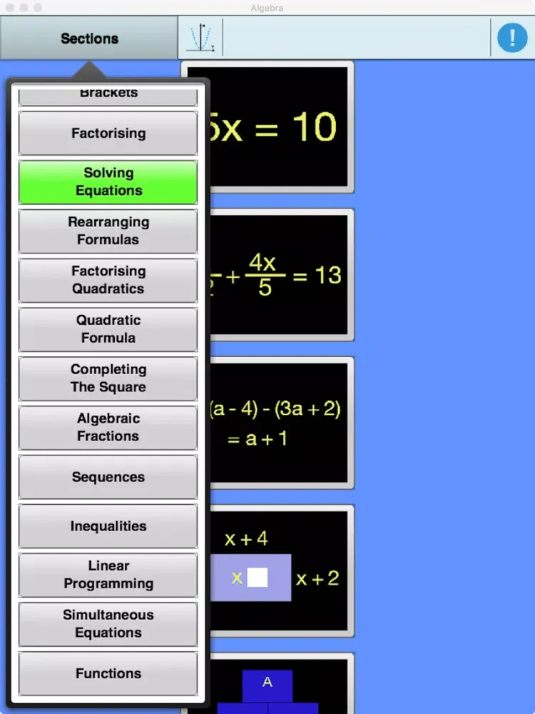 GCSE Algebra (Edexcel and AQA) iPad  スクリーンショット
