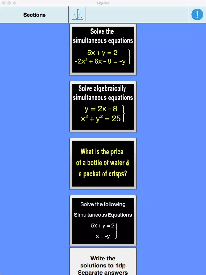 GCSE Algebra (Edexcel and AQA) iPad  Screenshots