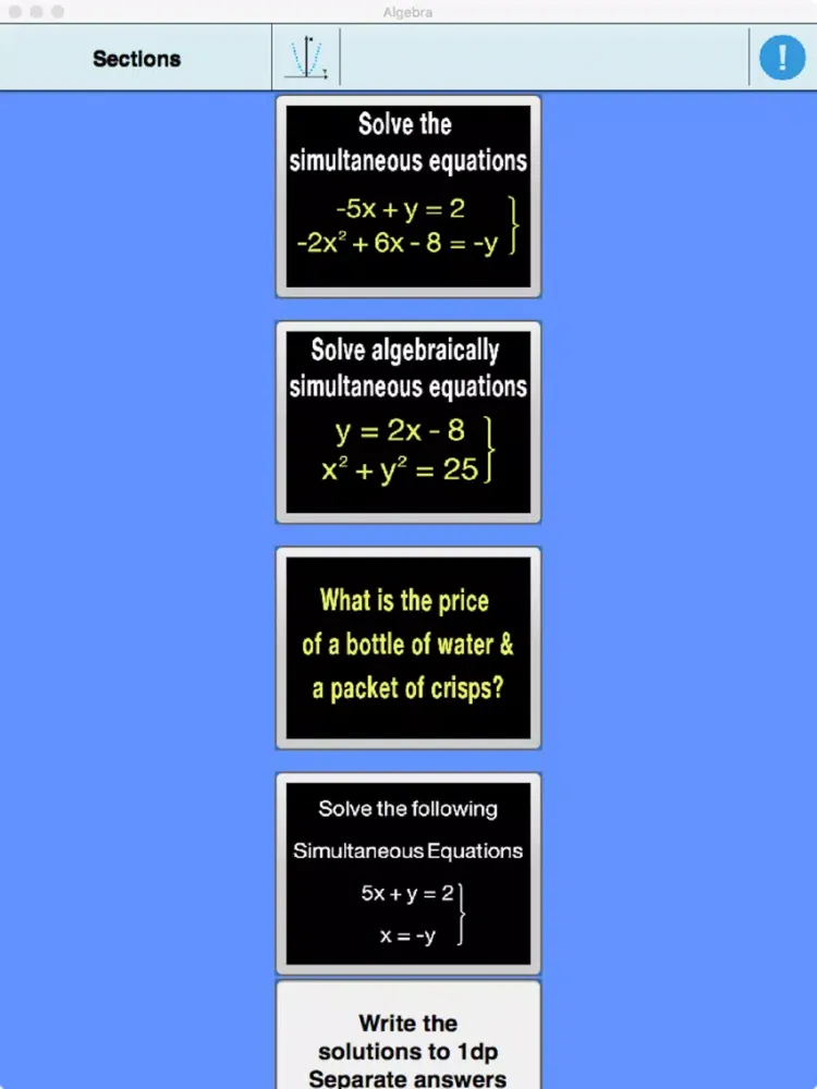 GCSE Algebra (Edexcel and AQA) iPad  スクリーンショット
