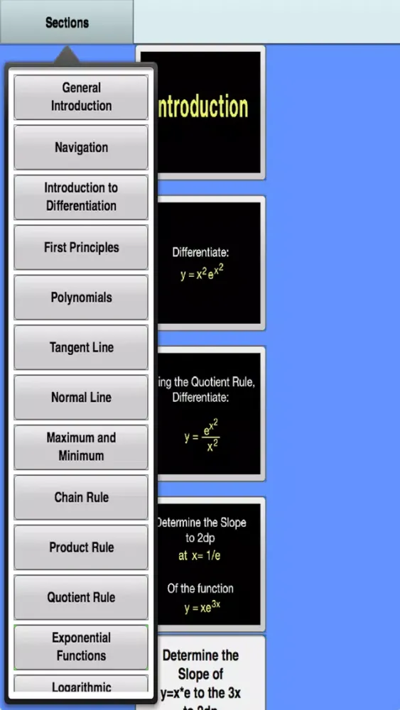 A & AS Level Differentiation Screenshots