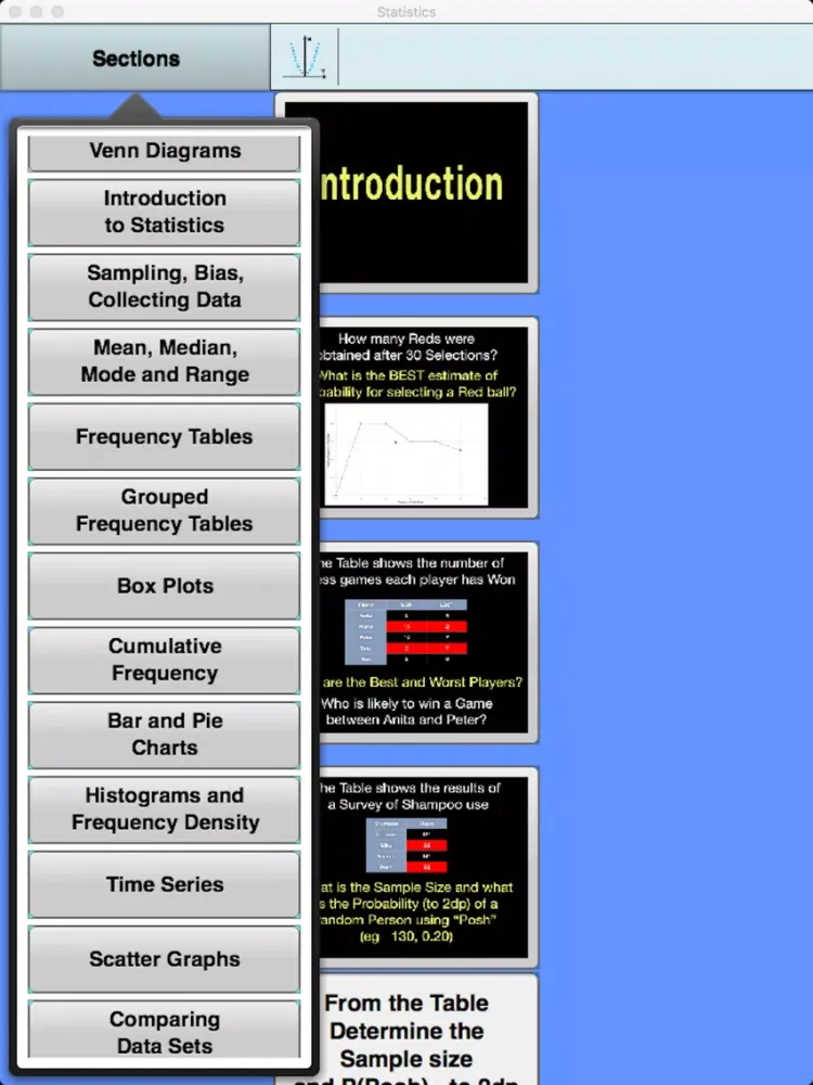 ภาพหน้าจอของ GCSE Stats and Probability iPad 