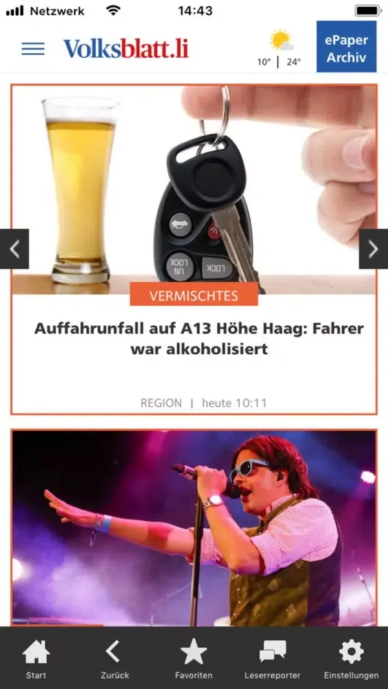 Tangkapan skrin Liechtensteiner Volksblatt