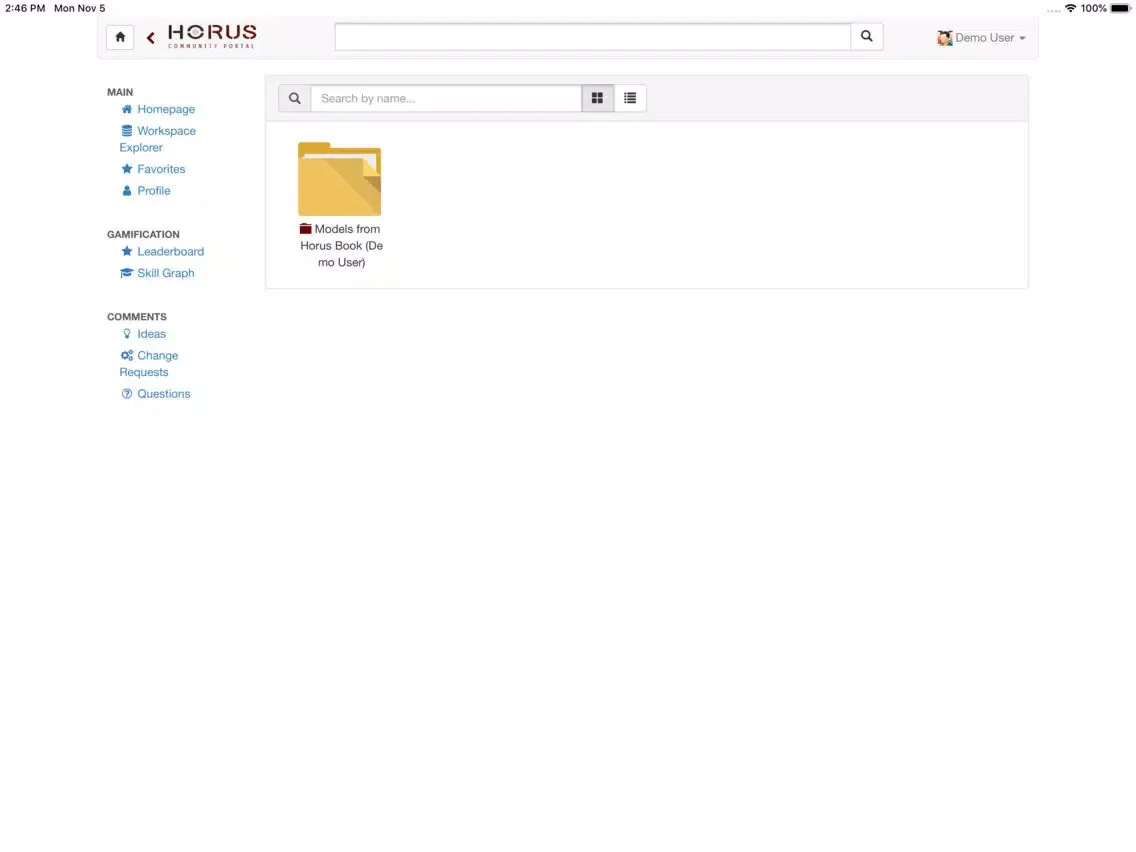 Horus Community Portal iPad 应用截图