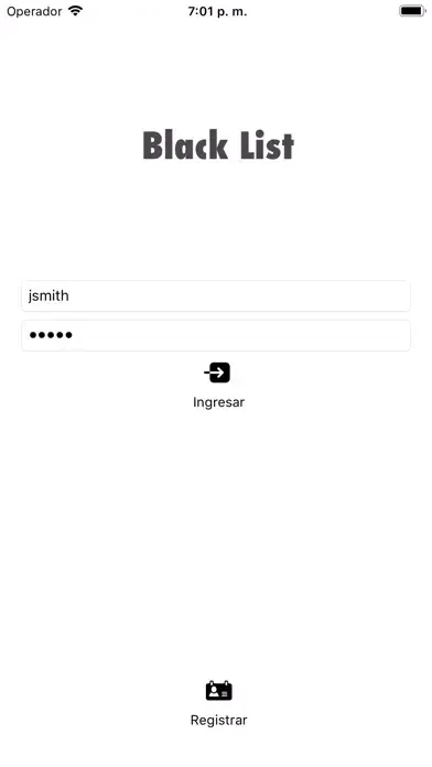 Captures d'écran de BlackList