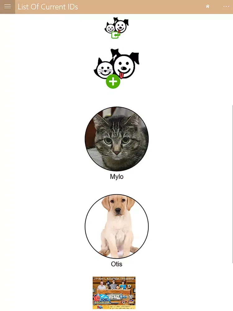 EARS Digital ID iPad  스크린샷