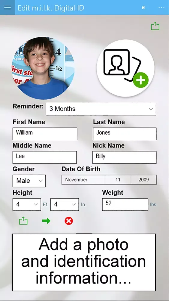 milk Digital ID Screenshots