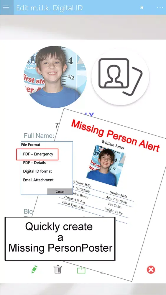 milk Digital ID Screenshots