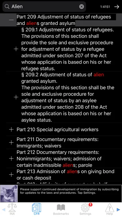 Screenshot di Immigration