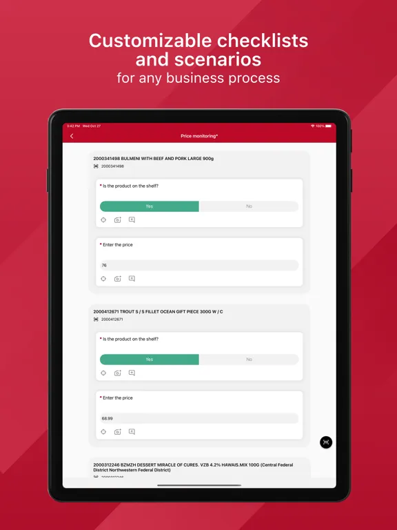 Capturas de pantalla de Imredi Audit Pro iPad 
