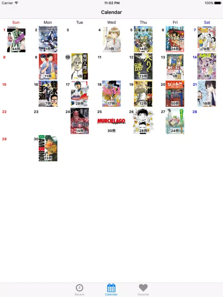 Ảnh chụp màn hình của Comical - Comics calendar - iPad 