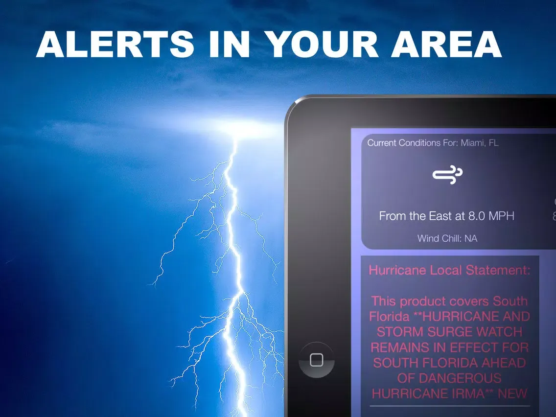 Capturas de tela do Weather Tune : NOAA Radio and Live Storm Alerts iPad 