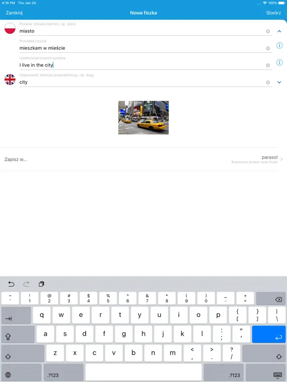 Fiszkoteka - fiszki językowe iPad  Screenshots