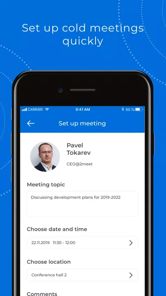 2Meet - business app for event Ekran Görüntüleri