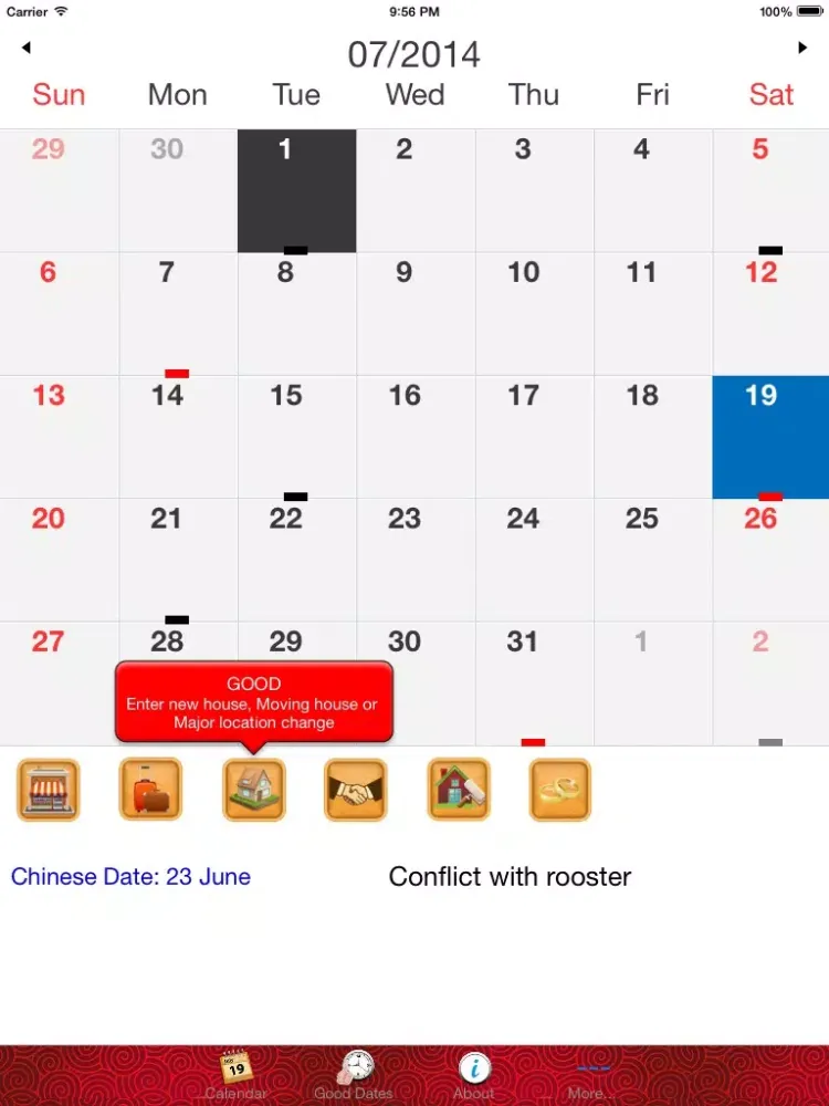 Zrzuty ekranu FengShui Calendar Secret iPad 