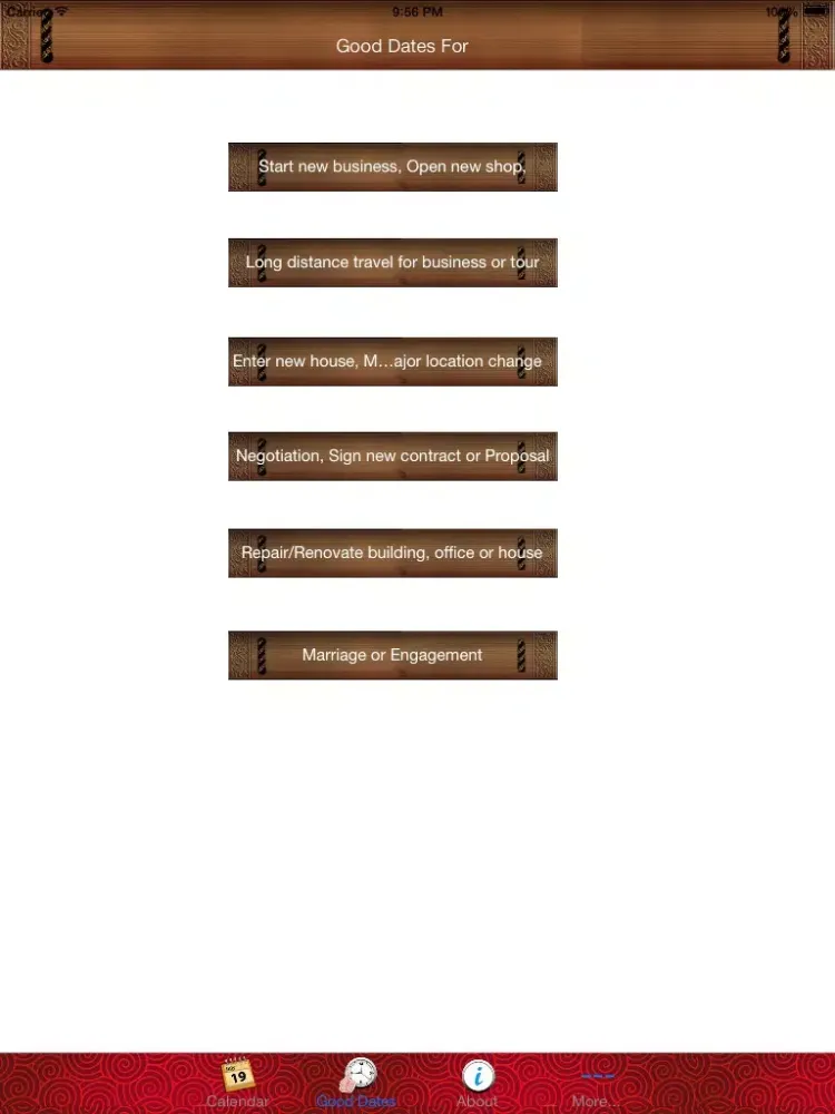 Zrzuty ekranu FengShui Calendar Secret iPad 
