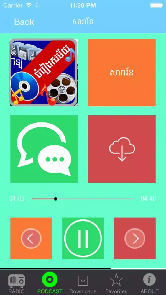 Ảnh chụp màn hình của All Khmer Radios