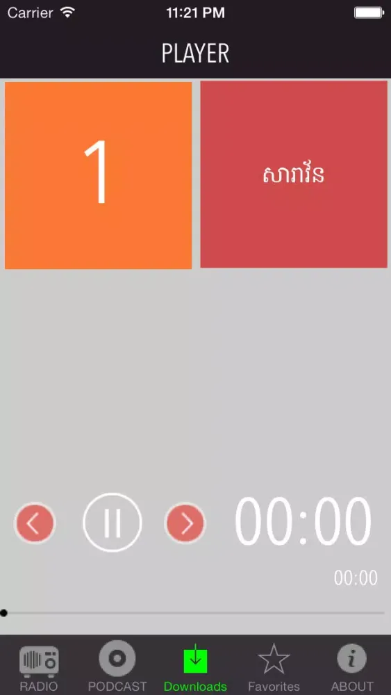 Ảnh chụp màn hình của All Khmer Radios