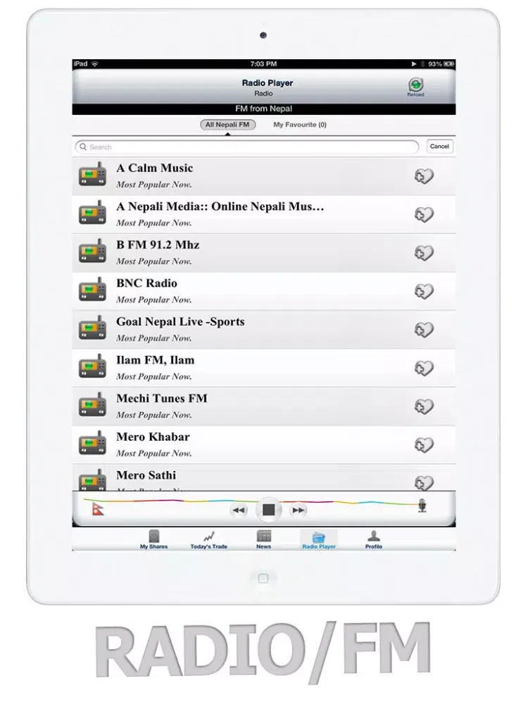 Скриншоты NEPSE iPad 