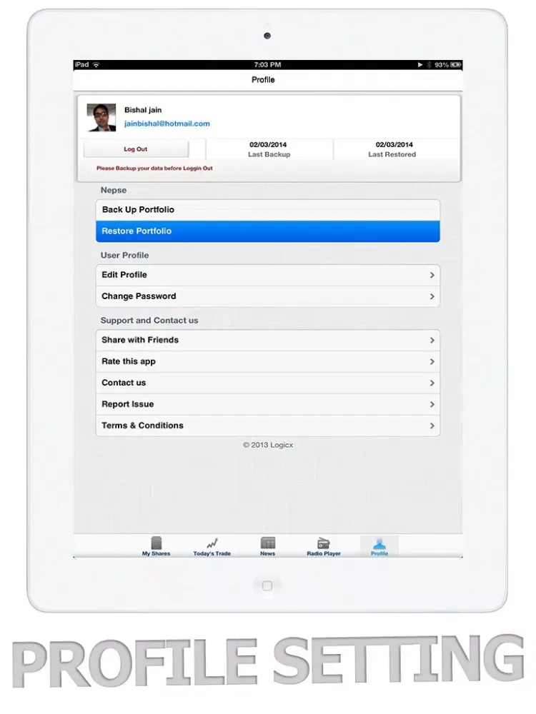 Скриншоты NEPSE iPad 