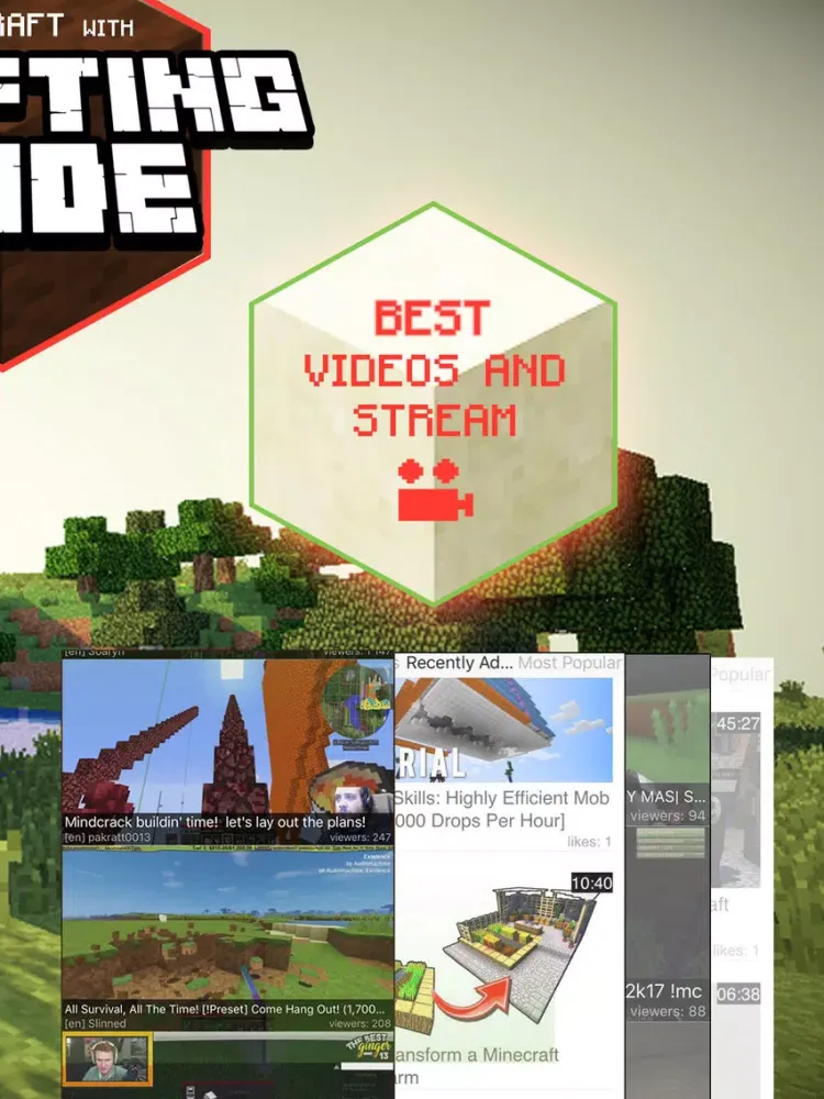 Скриншоты Crafting Guide for Minecraft: craft, video, stream iPad 