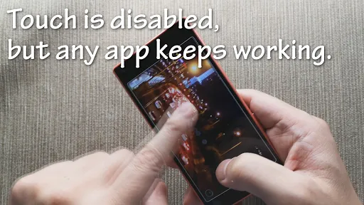 Tangkapan layar Touch Protector