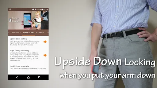 Tangkapan layar Touch Protector