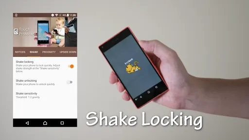 Tangkapan layar Touch Protector
