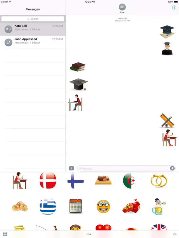 Capturas de tela do Erasmoji - Stickers for erasmus students iPad 