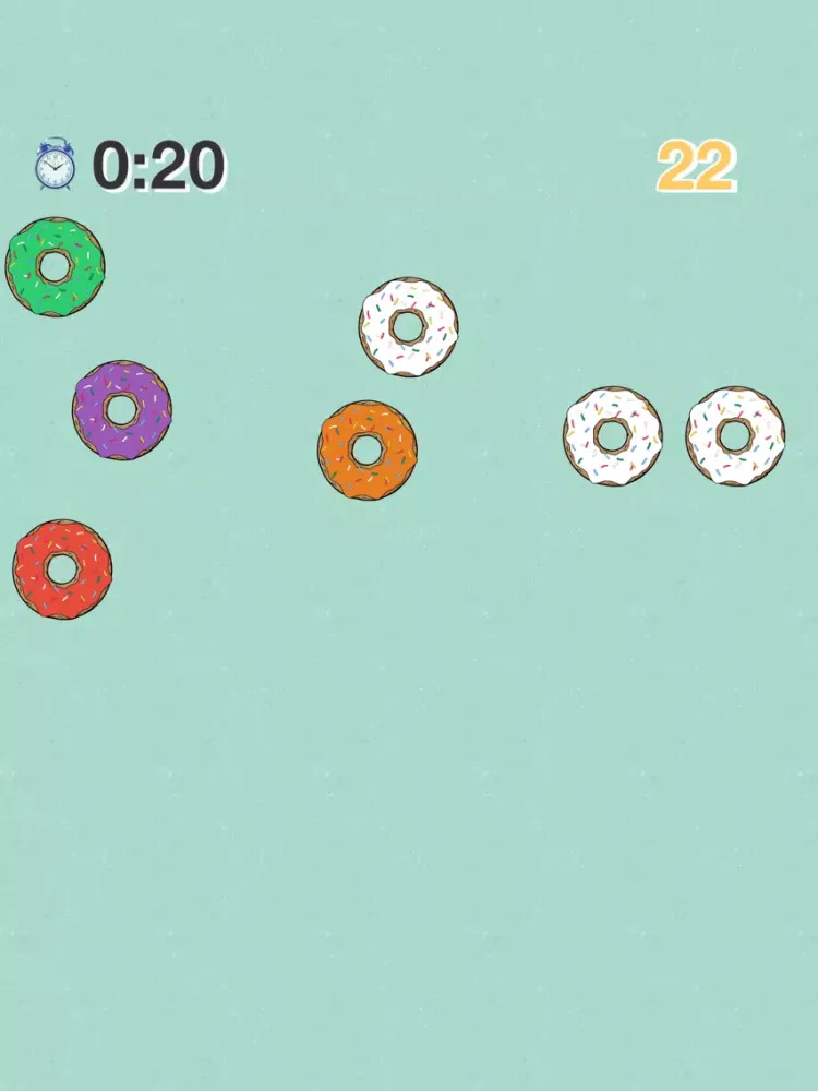 Food - Bowling Donuts - Mini Game iPad  Screenshots