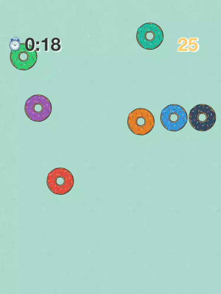 Food - Bowling Donuts - Mini Game iPad  Screenshots
