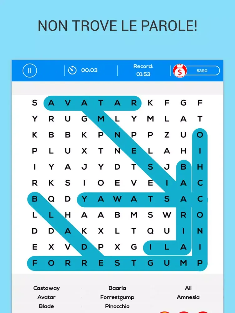 Tangkapan layar Non trovo Le Parole iPad 